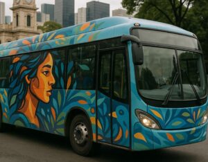 Arte pela Via e Copasa promovem maior intervenção de arte urbana em ônibus da Grande BH