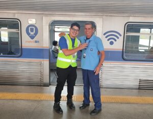 Pai e filho encontram nos trilhos do metrô de BH mais que uma profissão: um legado de amor, dedicação e orgulho