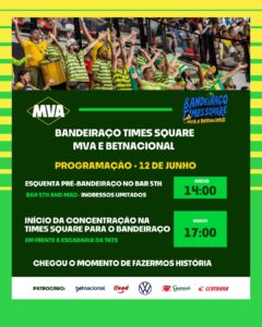  Betnacional e MVA devem reunir mais de 3 mil brasileiros no maior bandeiraço da história da torcida brasileira