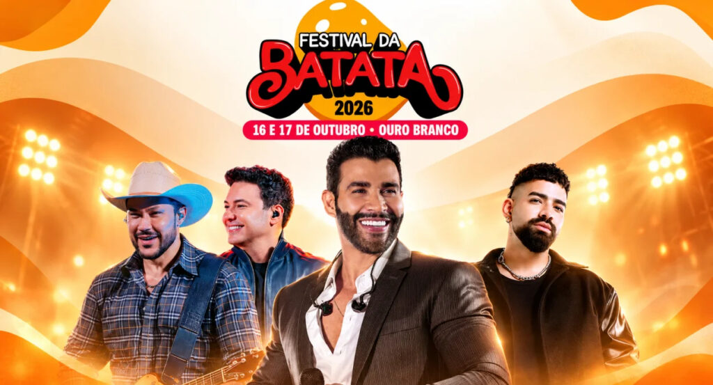 Gusttavo Lima leva ao 40º Festival da Batata o guindaste que virou marca registrada de seus shows